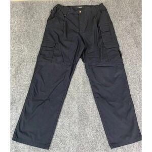 5.11 Tactical Ser.Men's Cargo Pants Black Straight Leg PolyesterCottonSize 36/32